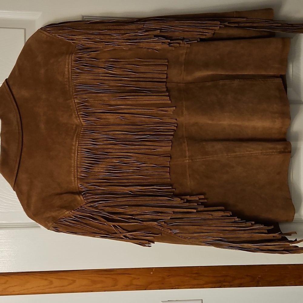 Brown Leather Jacket with Rustic Texture and Weathered Look - Picture 3 of 6